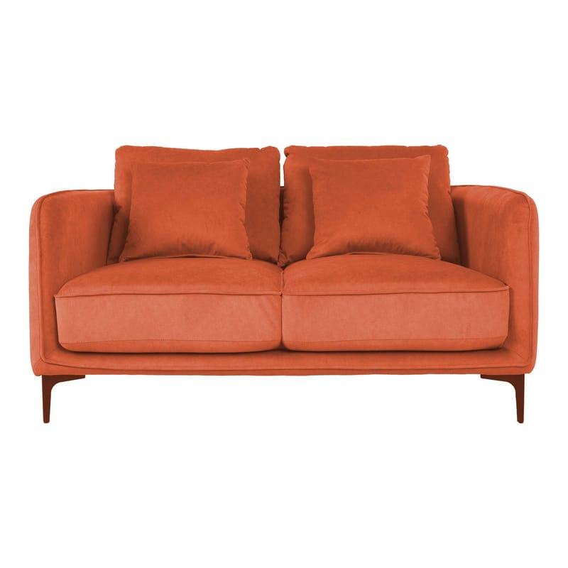 Sofa HOME4YOU Bianka 2-seter Oransje - oransje - Møbler - Sofaer - Fløyel sofaer