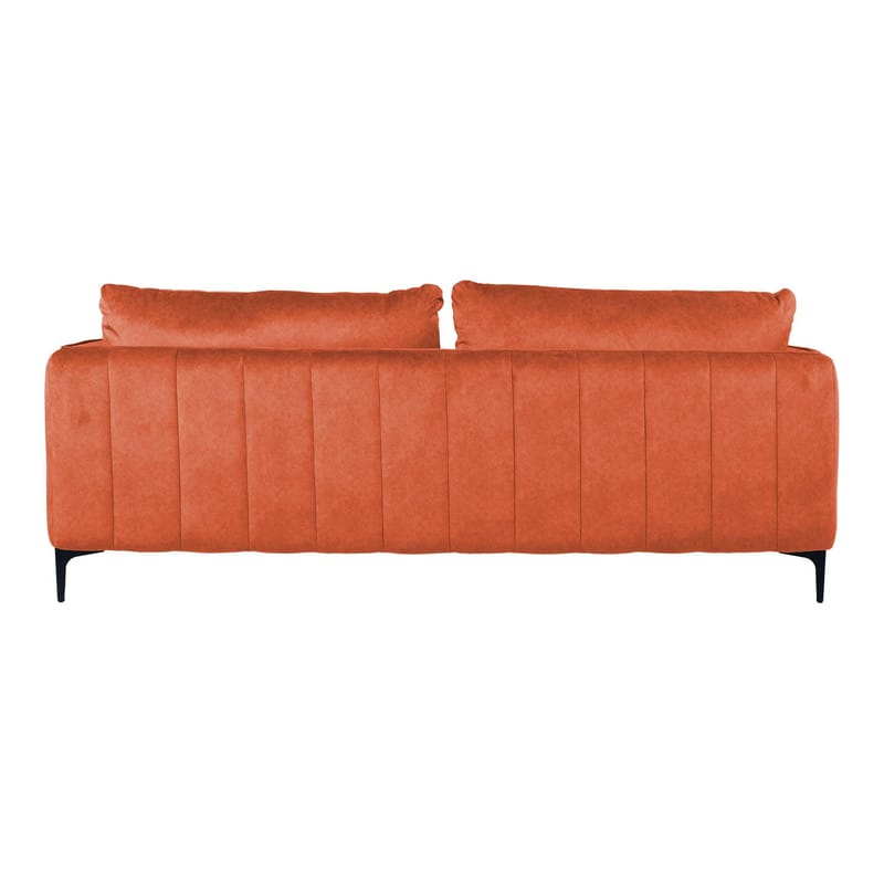 Sofa HOME4YOU Bianka 3-seter Oransje - oransje - Møbler - Sofaer - Fløyel sofaer
