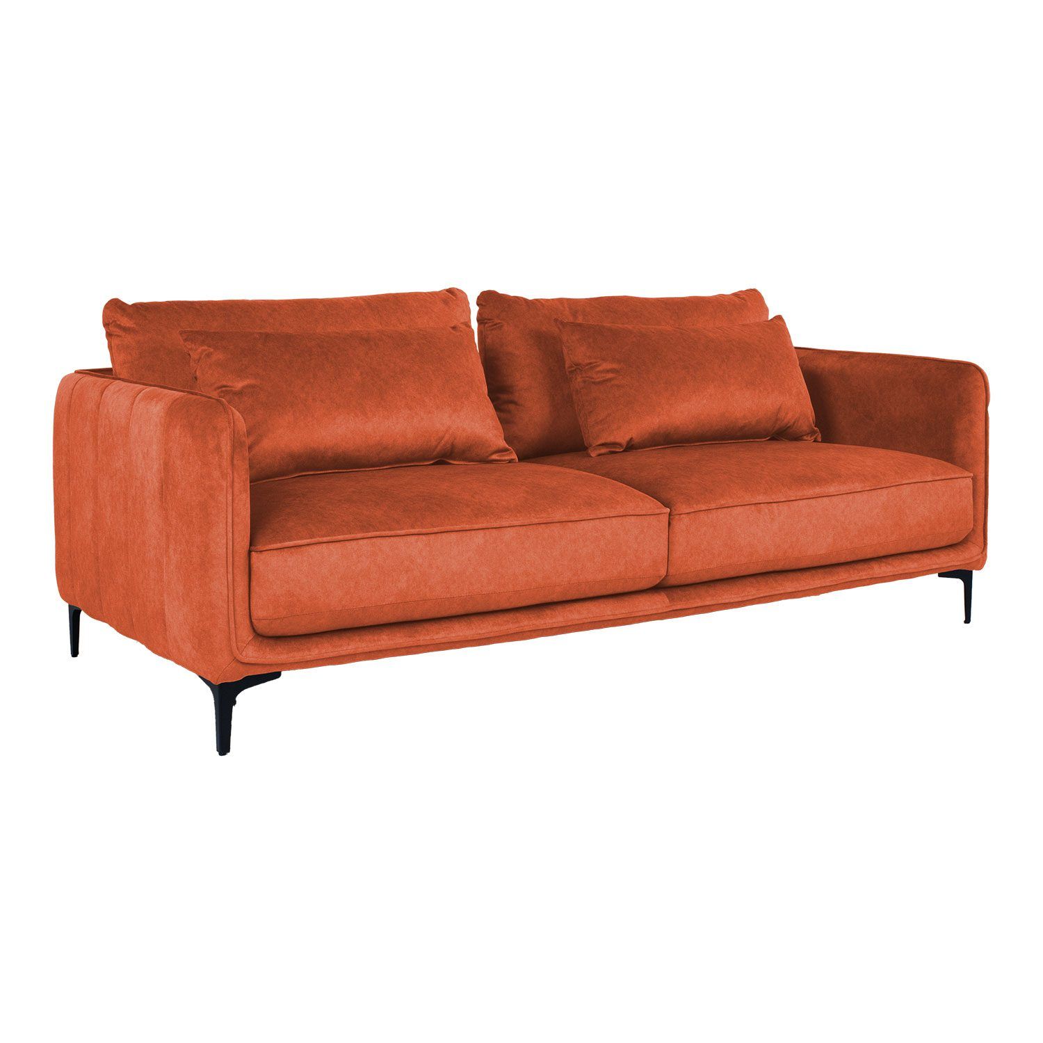 Sofa HOME4YOU Bianka 3-seter Oransje - oransje