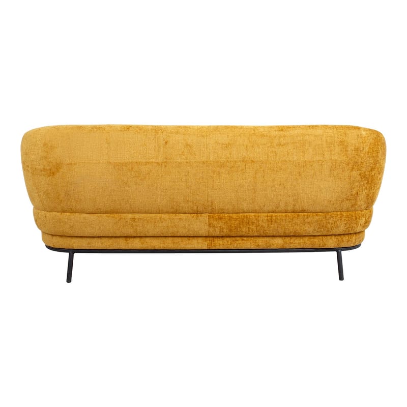 Sofa HOME4YOU Gemala 2,5-seter Gul - gul - Møbler - Sofaer - Fløyel sofaer