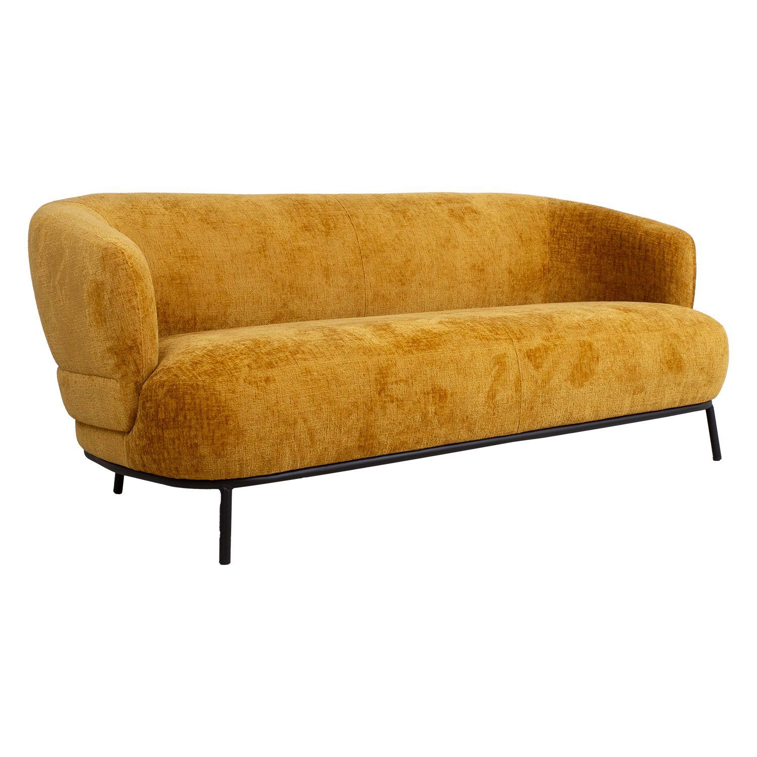 Sofa HOME4YOU Gemala 2,5-seter Gul - gul