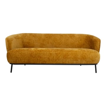 Sofa HOME4YOU Gemala 2,5-seter Gul - gul - Møbler - Sofaer - Fløyel sofaer