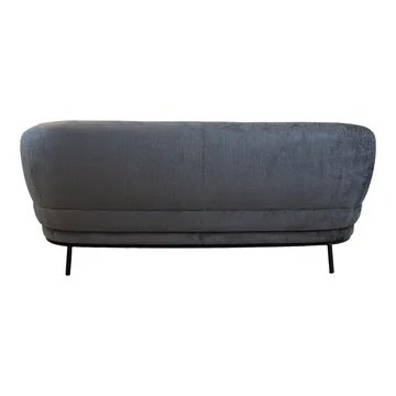 Sofa HOME4YOU Gemala 2,5-seter Mørk grå - mørk grå - Møbler - Sofaer - Fløyel sofaer