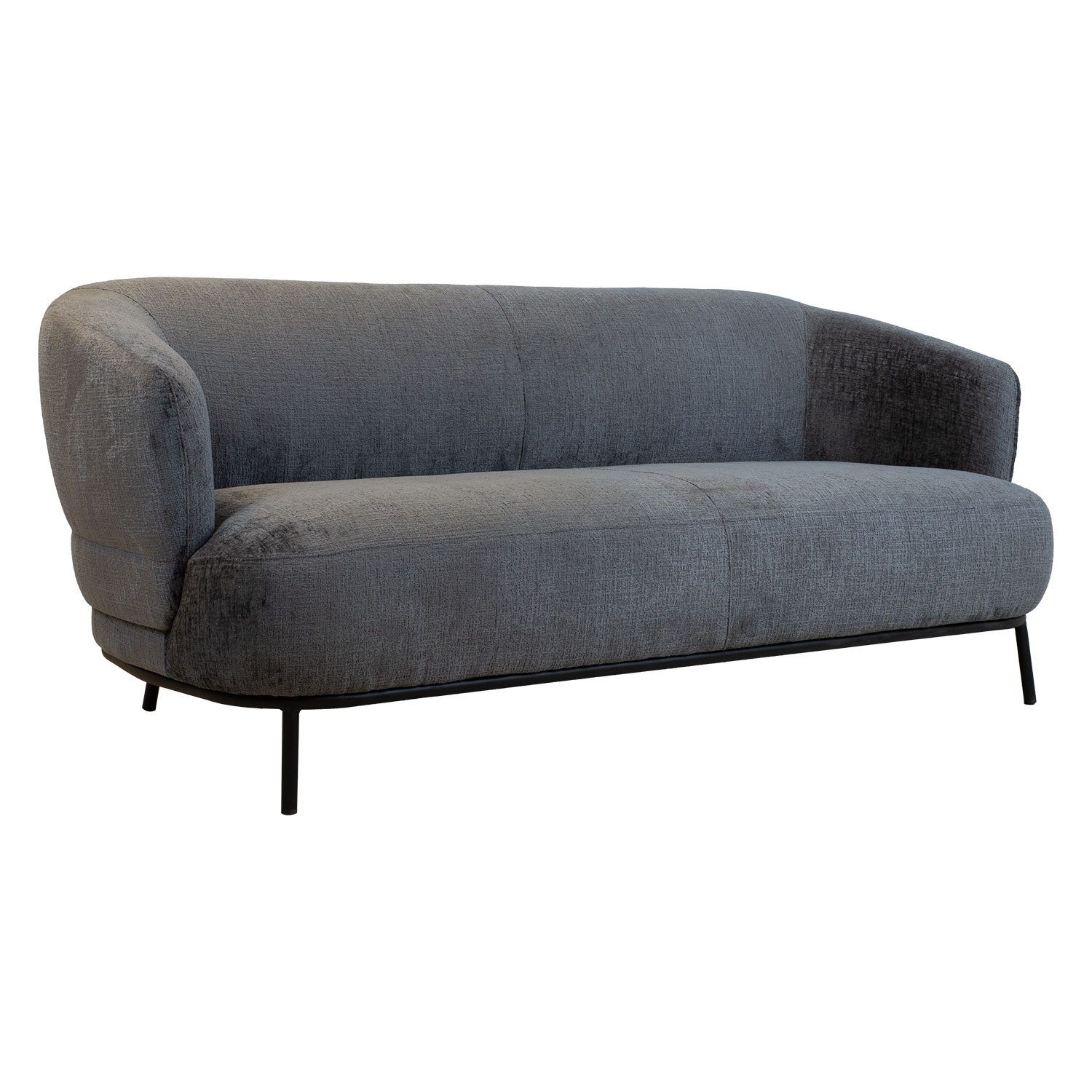 Sofa HOME4YOU Gemala 2,5-seter Mørk grå - mørk grå
