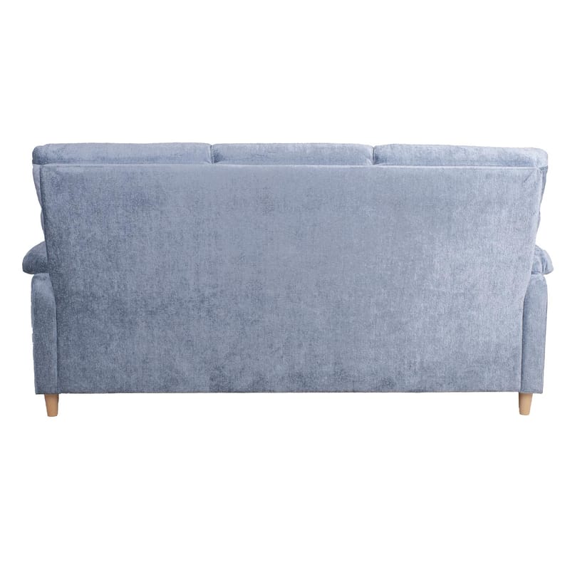 Sofa HOME4YOU Ingrid 3-seter Gråblå - gråblå - Møbler - Sofaer - Fløyel sofaer
