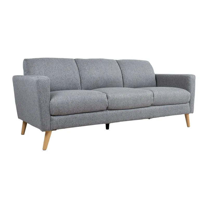 Sofa HOME4YOU Kaili 3-seter Grå, grå