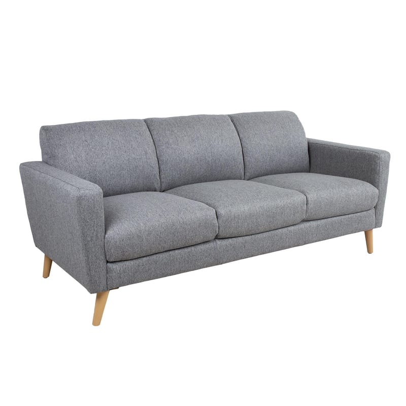 Sofa HOME4YOU Kaili 3-seter Grå - grå - Møbler - Sofaer - Sofa 3 seter