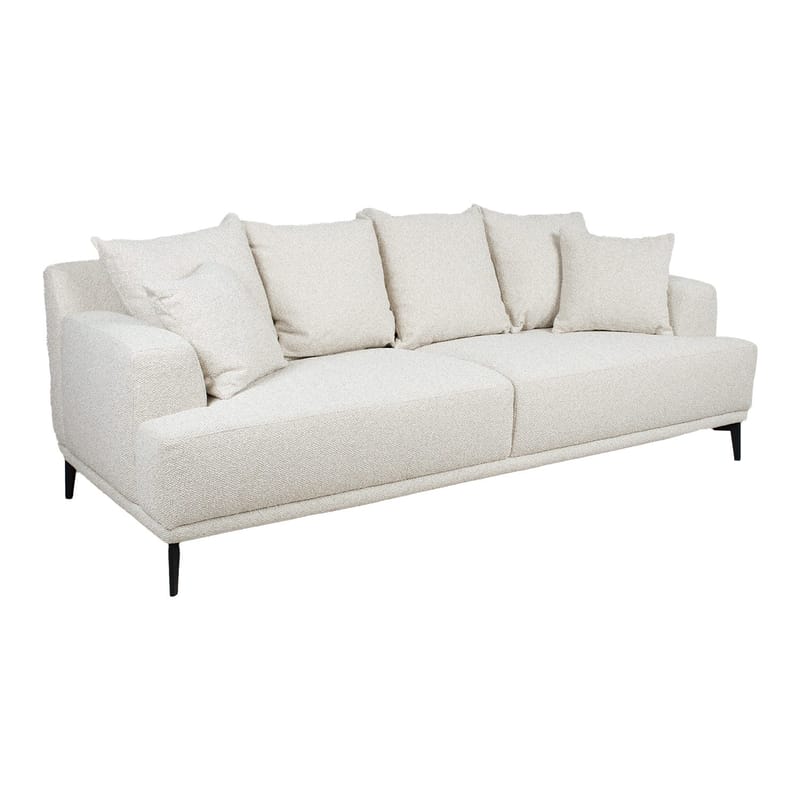 Sofa HOME4YOU Magnolia 3-seter lys beige - lys beige - Møbler - Sofaer - Sofa 3 seter