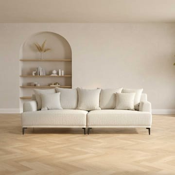 Sofa HOME4YOU Magnolia 4-seter lys beige - Lys beige - Møbler - Sofaer - 4 seter sofa