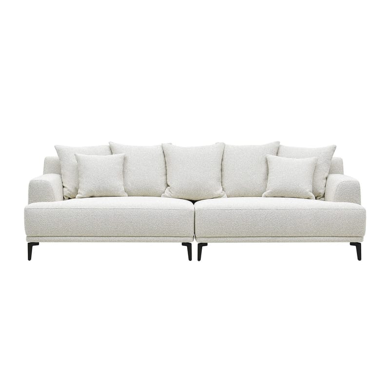 Sofa HOME4YOU Magnolia 4-seter lys beige - Lys beige - Møbler - Sofaer - 4 seter sofa