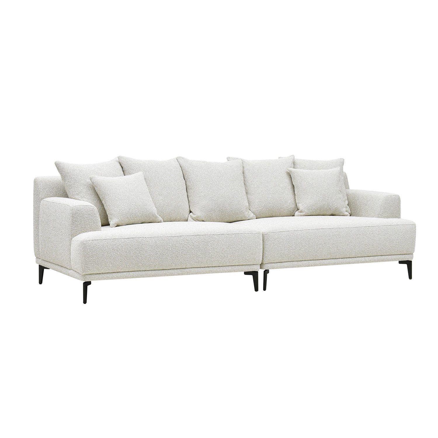 Sofa HOME4YOU Magnolia 4-seter lys beige - Lys beige