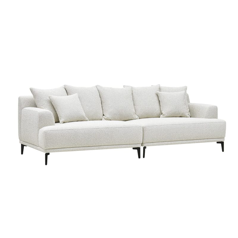Sofa HOME4YOU Magnolia 4-seter lys beige, Lys beige