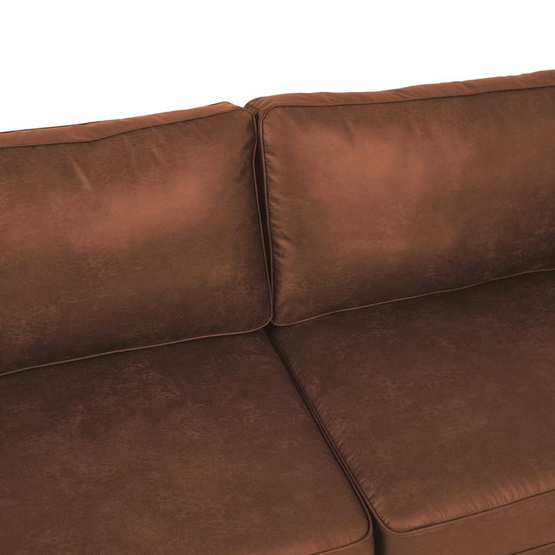 Sofa HOME4YOU Sofia 2-seter Brun - brun - Møbler - Sofaer - Skinnsofaer