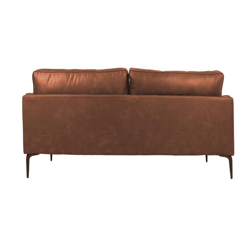 Sofa HOME4YOU Sofia 2-seter Brun - brun - Møbler - Sofaer - Skinnsofaer