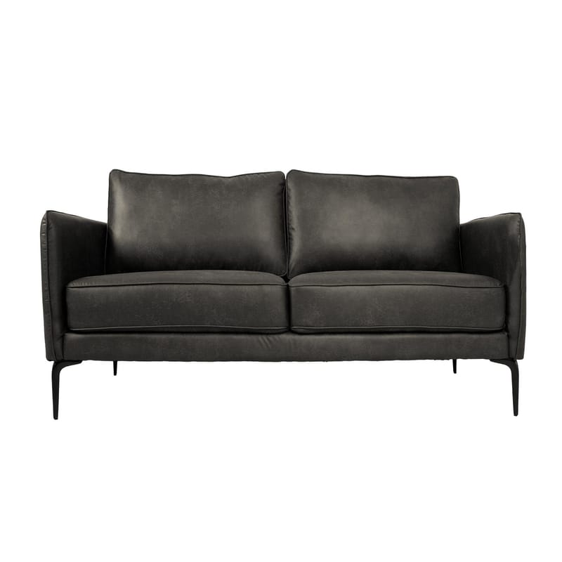 Sofa HOME4YOU Sofia 2-seter Mørk oliven - mørk oliven - Møbler - Sofaer - Skinnsofaer