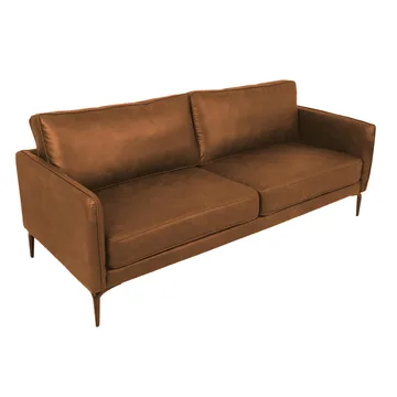 Sofa HOME4YOU Sofia 3-seter Brun - Brun - Møbler - Sofaer - Sofa 3 seter