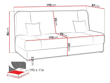 sofa Jonas Poso 03 - Møbler - Sofaer - Sovesofaer