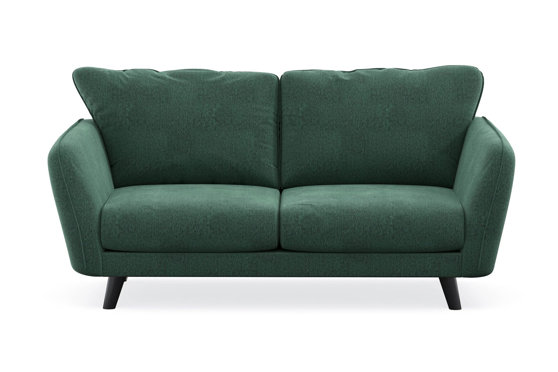 Trend Lyx 2-seters Fløyelssofa - Mørkegrønn - Møbler - Sofaer - 2 seter sofa