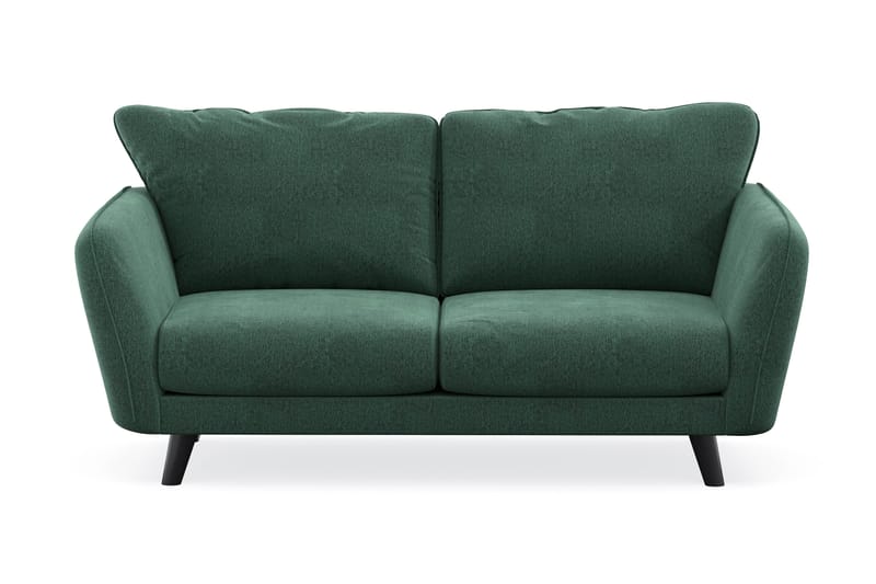 Trend Lyx 2-seters Fløyelssofa - Mørkegrønn - Møbler - Sofaer - 2 seter sofa