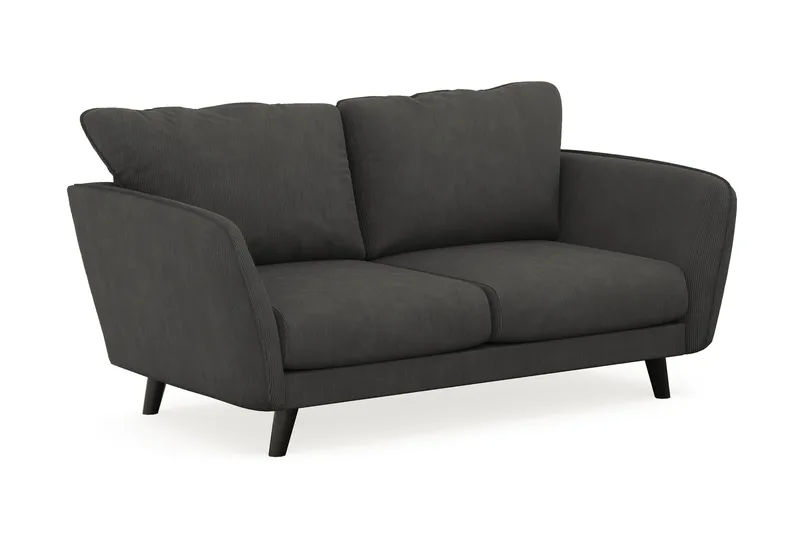 Trend Lyx 2-seters Manchestersofa - Mørk grå - Møbler - Sofaer - 2 seter sofa