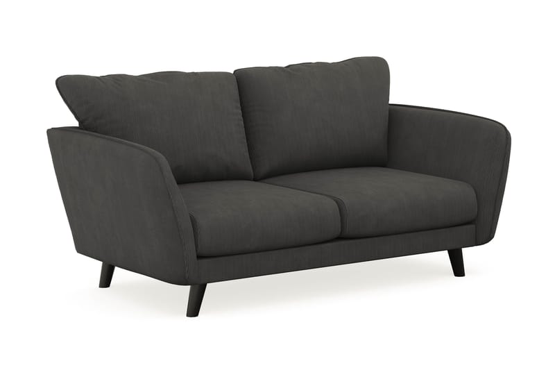 Trend Lyx 2-seters Manchestersofa - Mørk grå - Møbler - Sofaer - 2 seter sofa