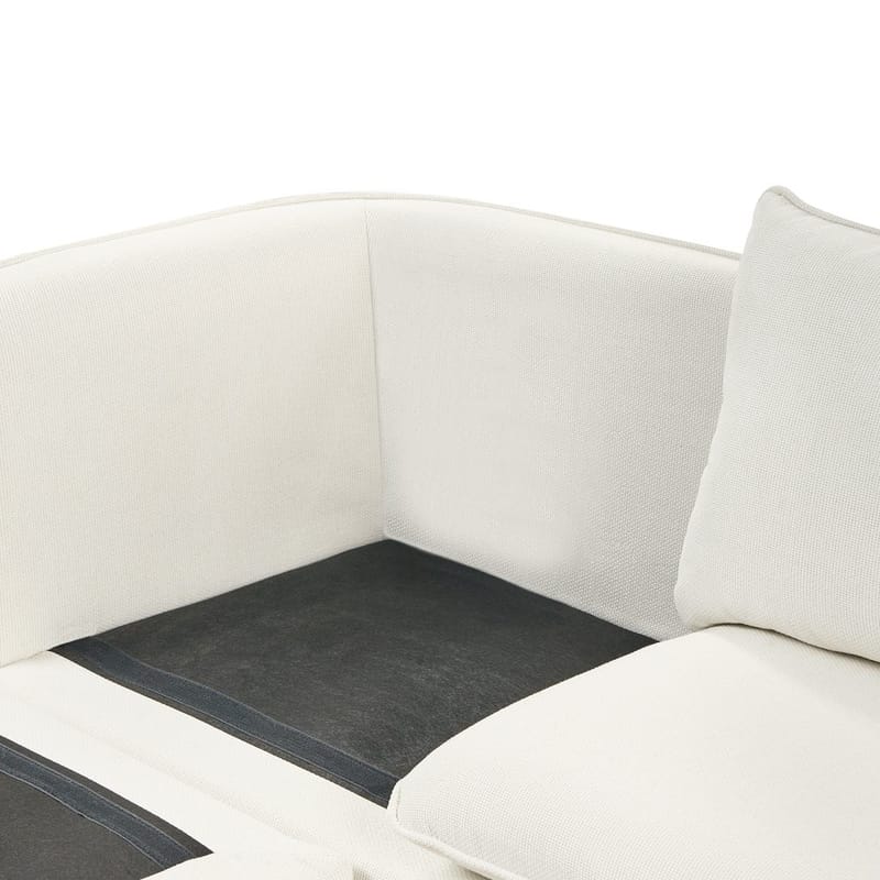 3-seters sofa Dalvik - Hvit, brun - Møbler - Sofaer - Hjørnesofa