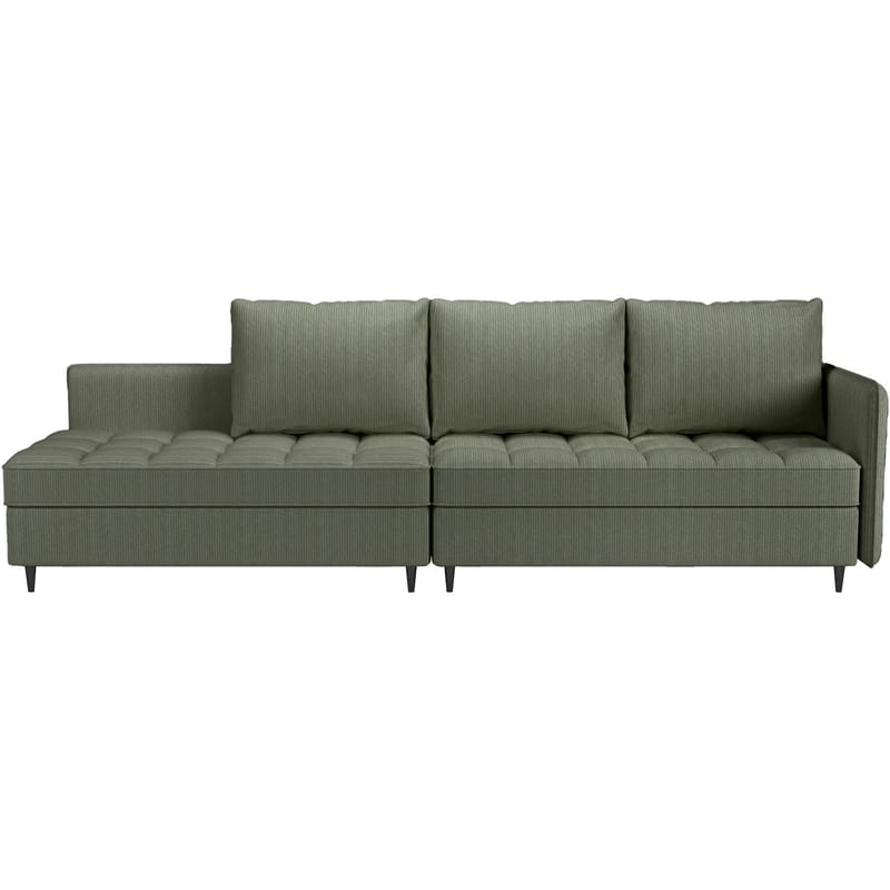 3-seters sofa Loft24 Lindhus - Grønn - Møbler - Sofaer - Sofa med sjeselong