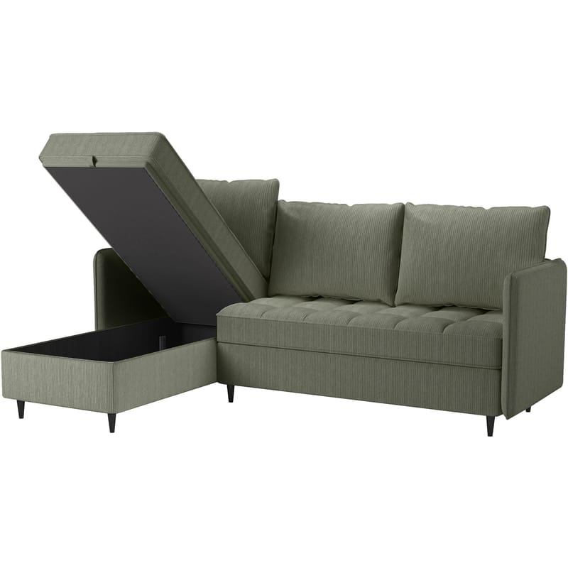 3-seters sofa Loft24 Lindhus - Grønn - Møbler - Sofaer - Sofa med sjeselong
