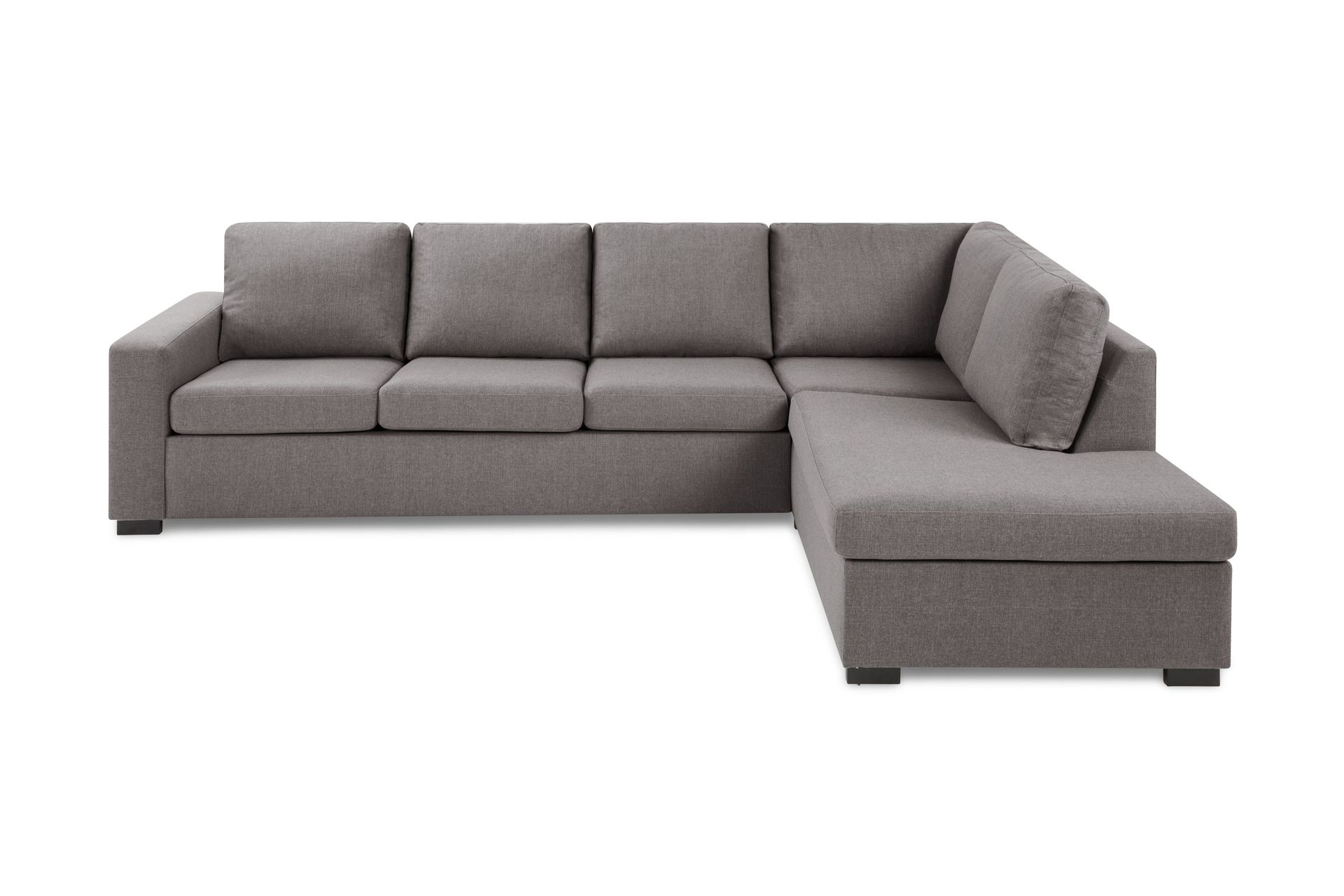 Crazy Limited Edition 4-seters Høyrevendt L-formet Sjeselongsofa i Stoff - Grå