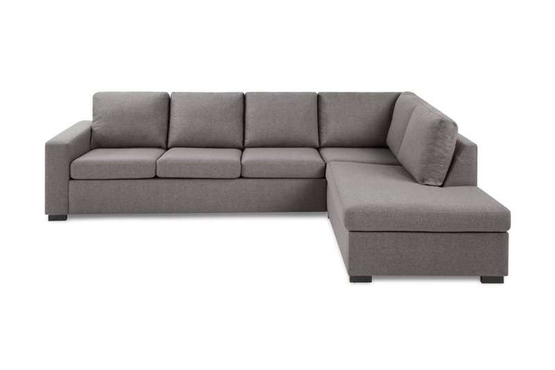 Crazy Limited Edition 4-seters Høyrevendt L-formet Sjeselongsofa i Stoff - Grå - Møbler - Sofaer - Sofa med sjeselong