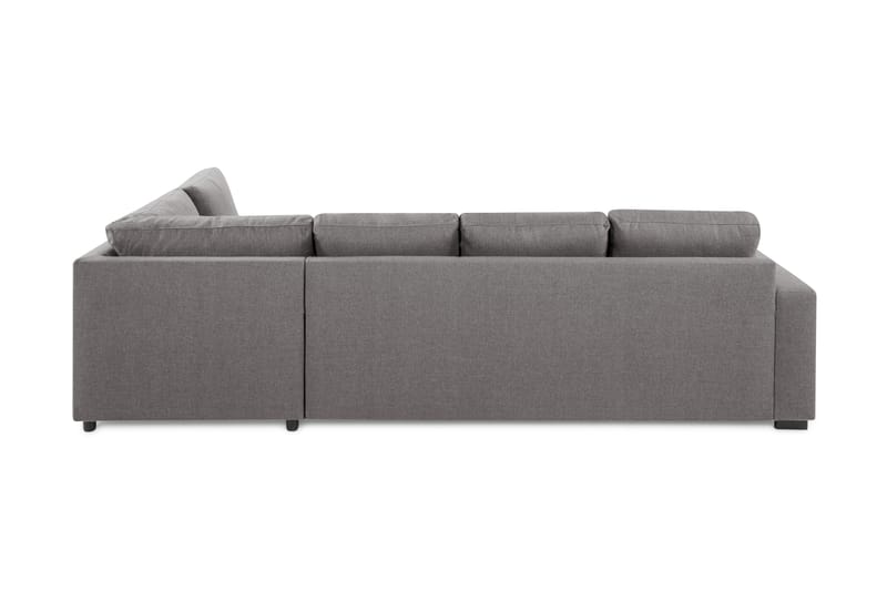 Crazy Limited Edition 4-seters Høyrevendt L-formet Sjeselongsofa i Stoff - Grå - Møbler - Sofaer - Sofa med sjeselong