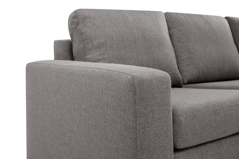 Crazy Limited Edition 4-seters Høyrevendt L-formet Sjeselongsofa i Stoff - Grå - Møbler - Sofaer - Sofa med sjeselong