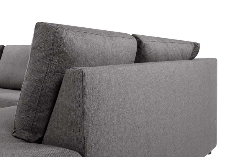Crazy Limited Edition 4-seters Høyrevendt L-formet Sjeselongsofa i Stoff - Grå - Møbler - Sofaer - Sofa med sjeselong