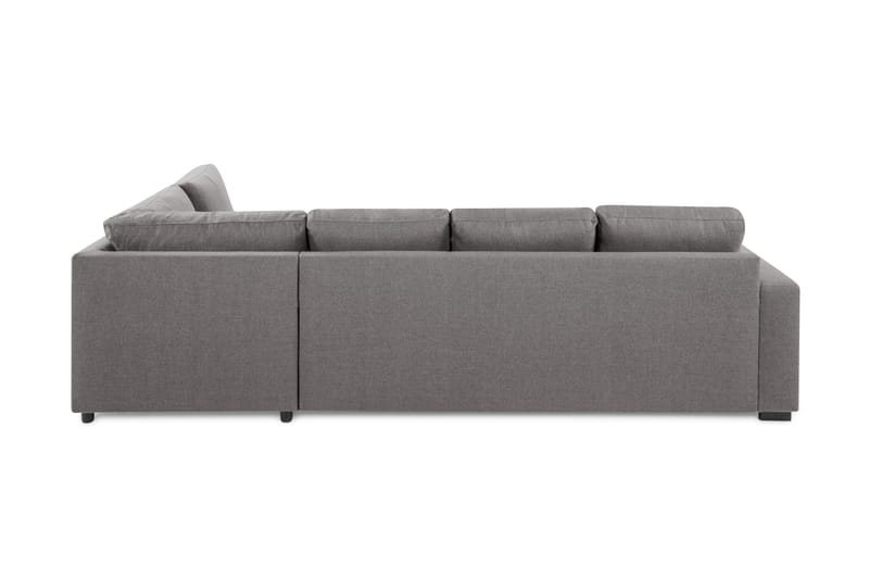 Crazy Limited Edition 4-seters Høyrevendt L-formet Sjeselongsofa i Stoff - Grå - Møbler - Sofaer - Sofa med sjeselong - 4 seters sofa med divan