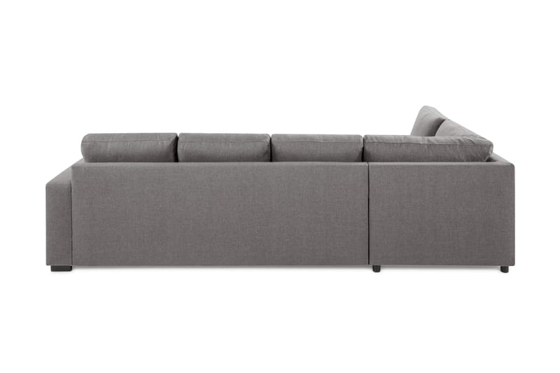 Crazy Limited Edition 4-seters Venstrevendt L-formet Dyp Sjeselongsofa i Stoff - Grå - Møbler - Sofaer - Sofa med sjeselong