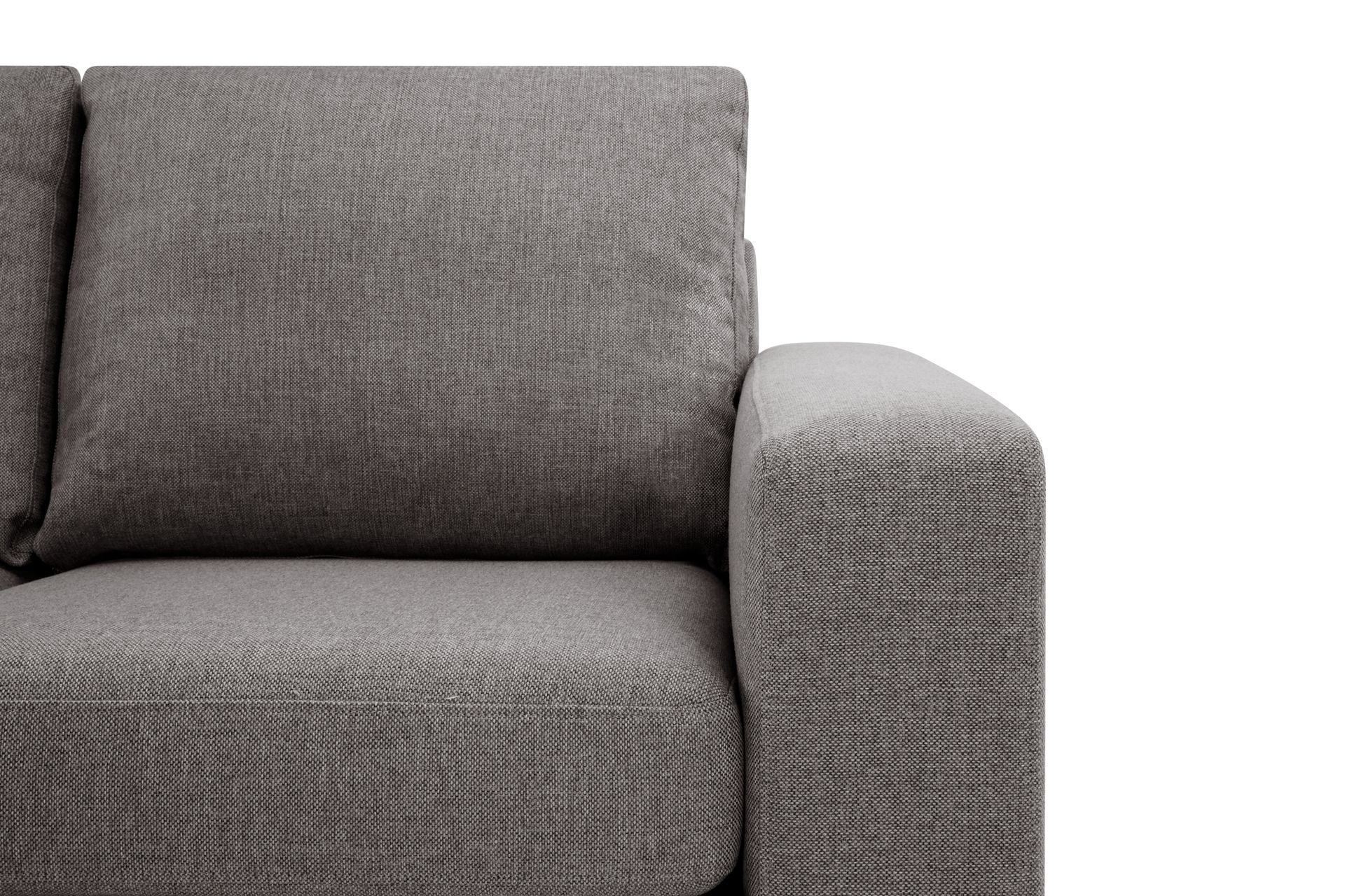 Crazy Limited Edition 4-seters Venstrevendt L-formet Dyp Sjeselongsofa i Stoff - Grå - Møbler - Sofaer - Sofa med sjeselong