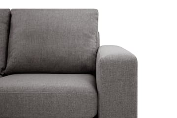 Crazy Limited Edition 4-seters Venstrevendt L-formet Dyp Sjeselongsofa i Stoff - Grå - Møbler - Sofaer - Sofa med sjeselong