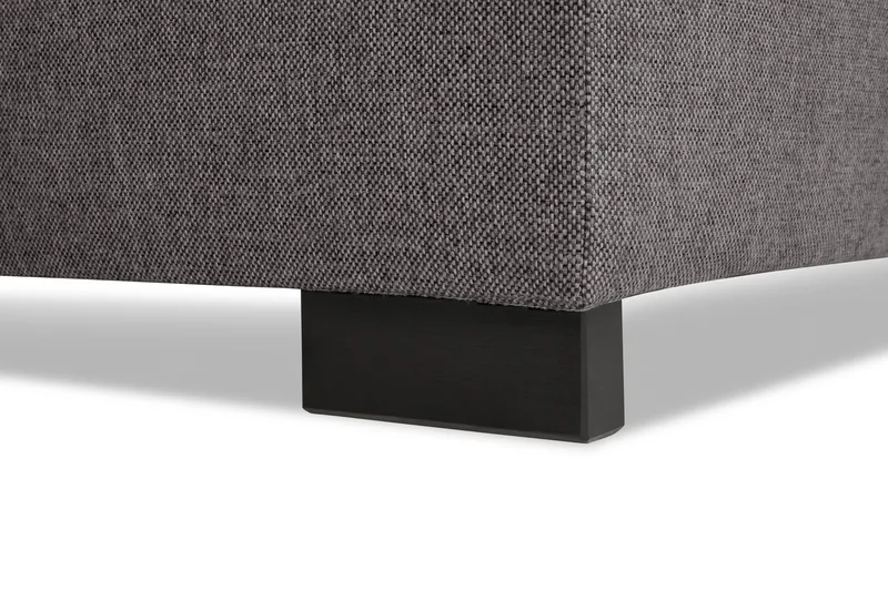 Crazy Limited Edition 4-seters Venstrevendt L-formet Dyp Sjeselongsofa i Stoff - Grå - Møbler - Sofaer - Sofa med sjeselong - 4 seters sofa med divan