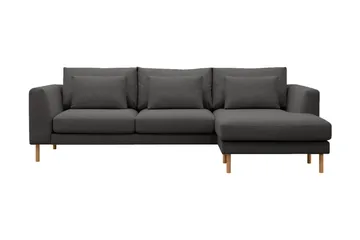 Florenz 3-seters Venstrevendt L-formet Sjeselongsofa i Stoff