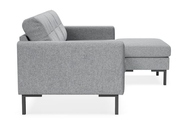 Frillestad 3-seters Høyrevendt L-formet Divansofa i Stoff - Grå - Møbler - Sofaer - Sofa med sjeselong - 3 seters sofa med divan