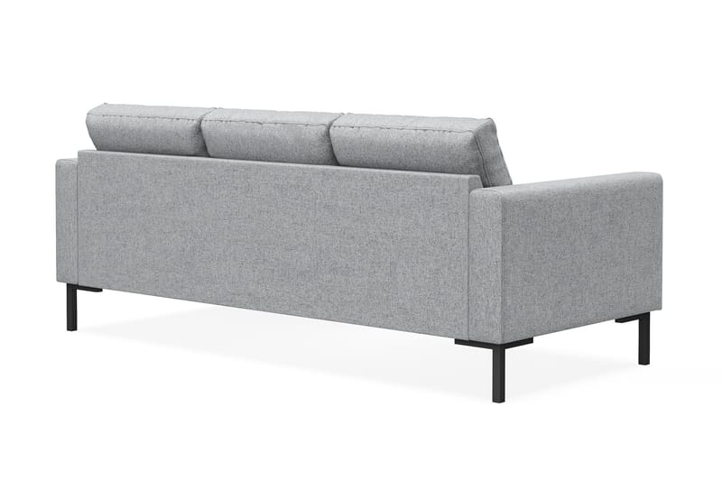 Frillestad 3-seters Høyrevendt L-formet Divansofa i Stoff - Grå - Møbler - Sofaer - Sofa med sjeselong - 3 seters sofa med divan