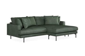 Menard 4-seters Høyrevendt L-formet Divansofa i Manchester - Grønn - Møbler - Sofaer - Sofa med sjeselong