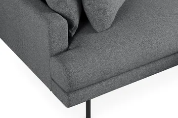 Menard 4-seters Høyrevendt L-formet Divansofa i Stoff - Mørk grå - Møbler - Sofaer - Sofa med sjeselong - 4 seters sofa med divan