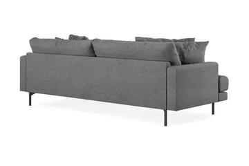 Menard 4-seters Høyrevendt L-formet Divansofa i Stoff - Mørk grå - Møbler - Sofaer - Sofa med sjeselong - 4 seters sofa med divan