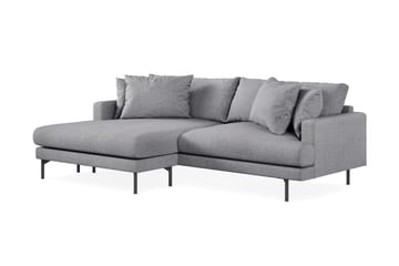 Menard 4-seters Venstrevendt L-formet Divansofa i Stoff - Grå - Møbler - Sofaer - Sofa med sjeselong