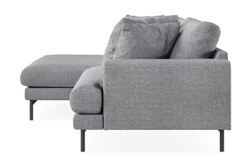 Menard 4-seters Venstrevendt L-formet Divansofa i Stoff - Grå - Møbler - Sofaer - Sofa med sjeselong