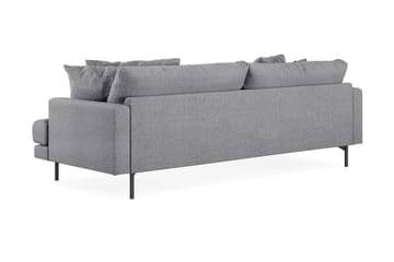 Menard 4-seters Venstrevendt L-formet Divansofa i Stoff - Grå - Møbler - Sofaer - Sofa med sjeselong