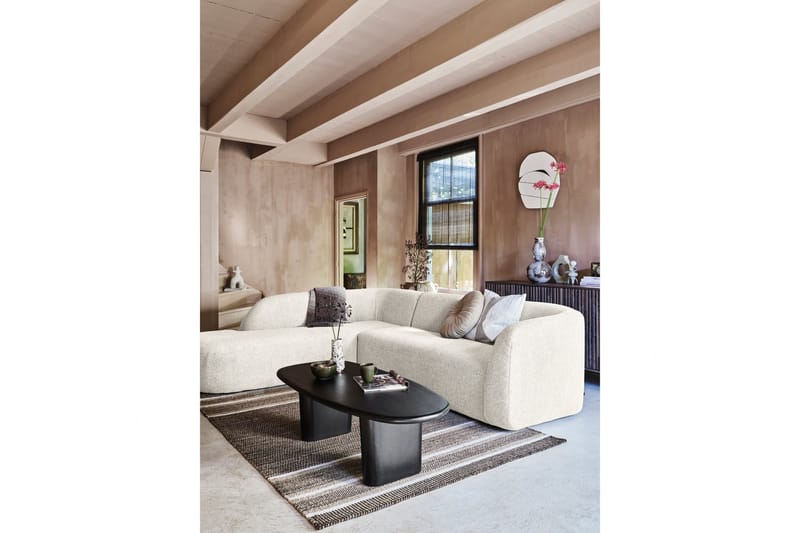 Mooli Sofa med Sjeselong 3-seter - Pearl - Møbler - Sofaer - Sofa med sjeselong - 3 seters sofa med divan