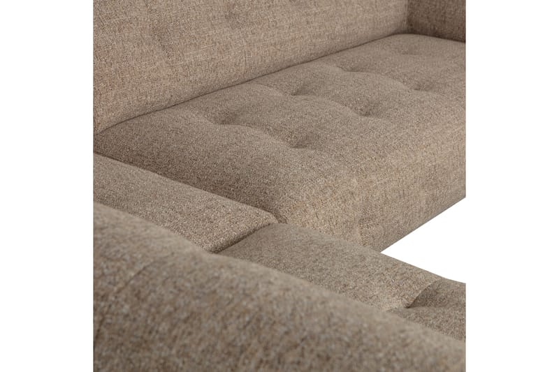 Ranta Sofa med Sjeselong 3-seter - Brun - Sofa med sjeselong - 3 seters sofa med divan