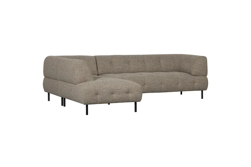 Ranta Sofa med Sjeselong 3-seter - Brun - Møbler - Sofaer - Sofa med sjeselong - 3 seters sofa med divan